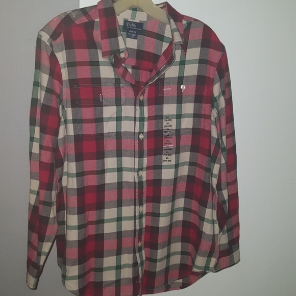 Polo Ralph Lauren Other - Red/Green/Cream plaid boy's RL button down Polo.